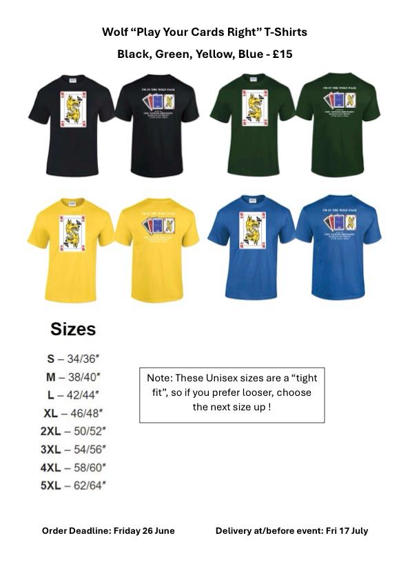 WOLF 2025 Rock Circus band t-shirts